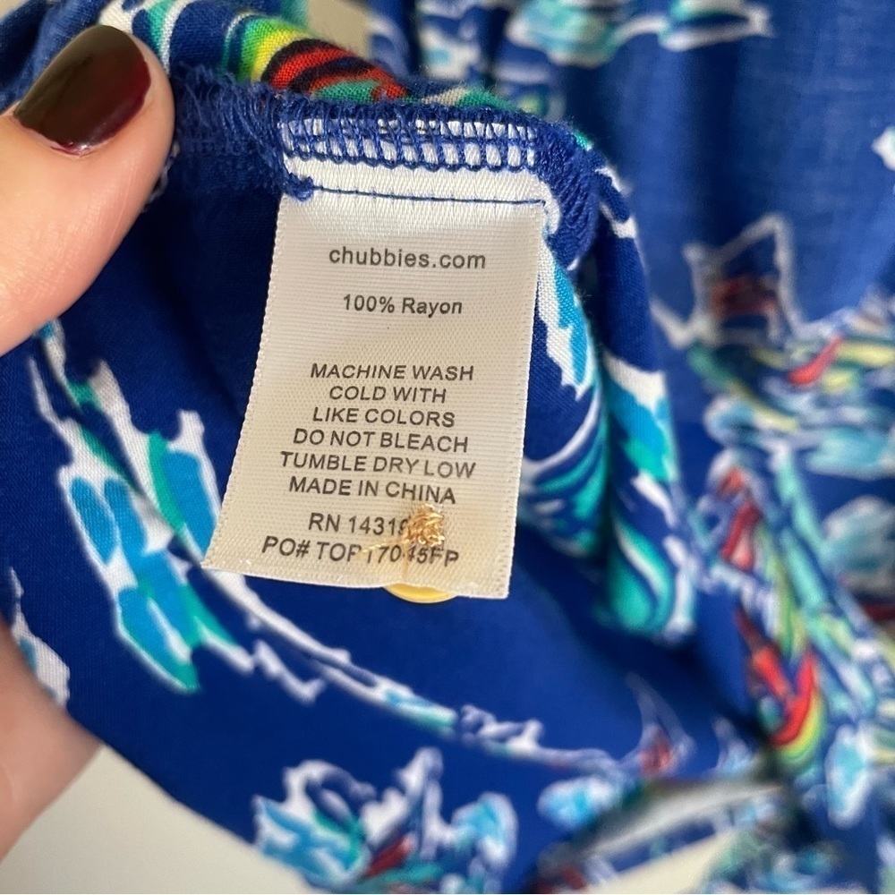 Chubbies Boating The Nutter Button Front Shirt No… - image 7